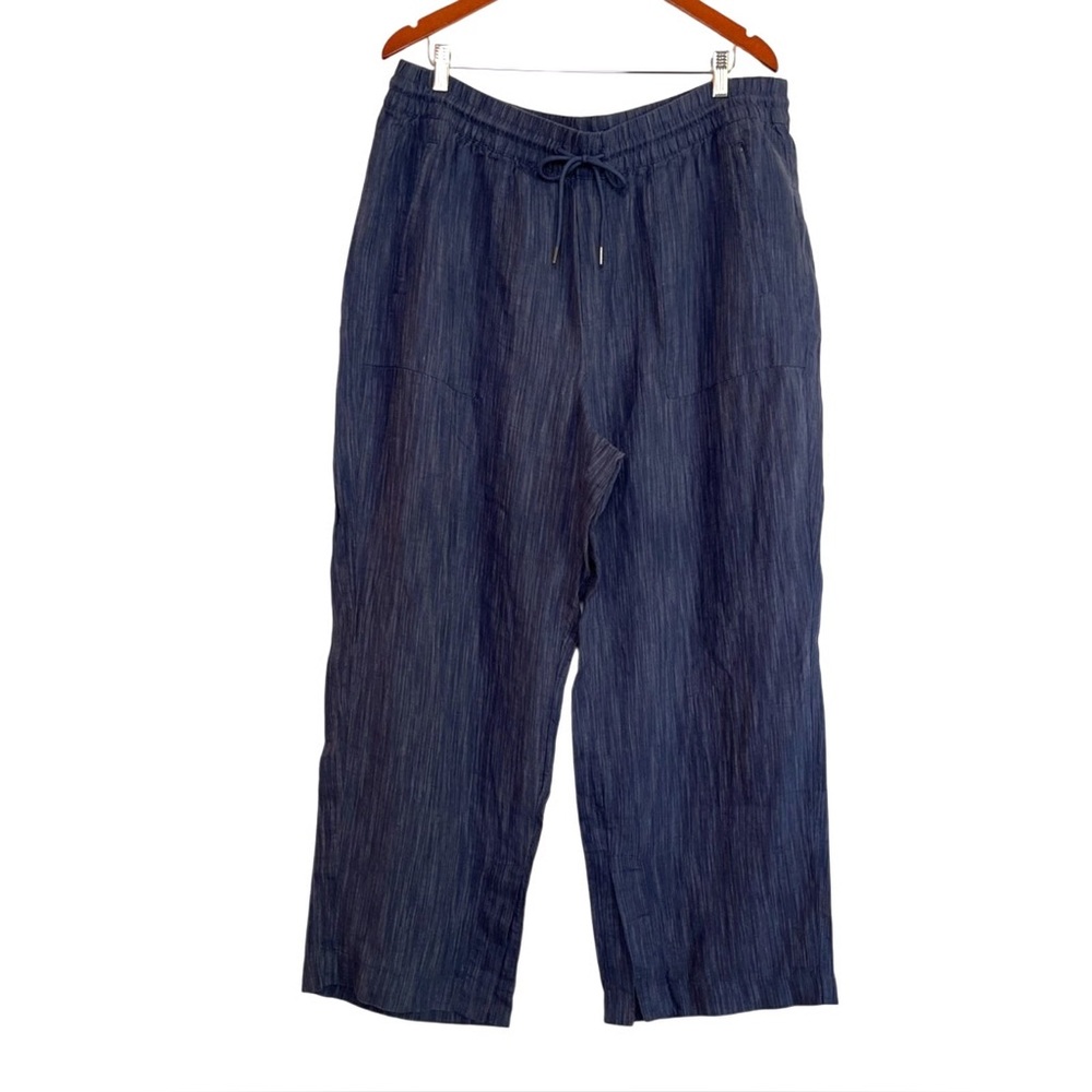 Athleta XS navy linen pants